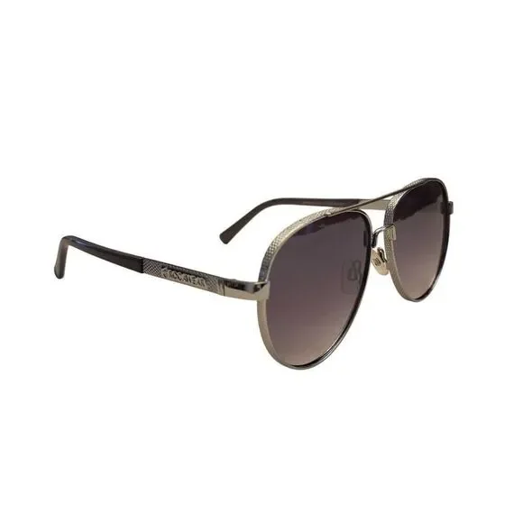 Rocawear Silver Aviator Style Sunglasses with NEW Soft Leather Case - Picture 5 of 16